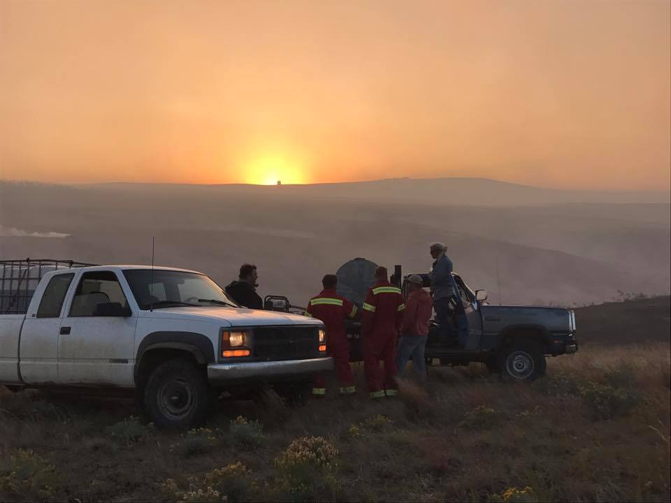 Fire fighters extinguish second flareup near Glentworth
