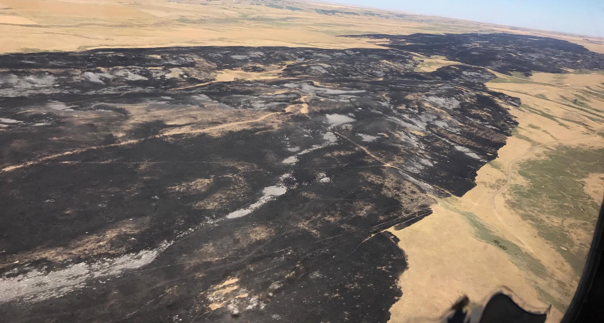 Fire near Glentworth burns 3,500 acres of land