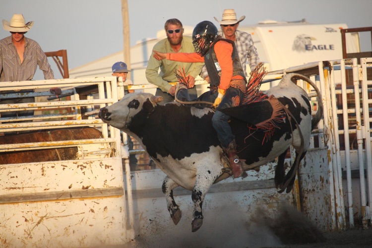 Boomtown Days Stampede Action in Shaunavon