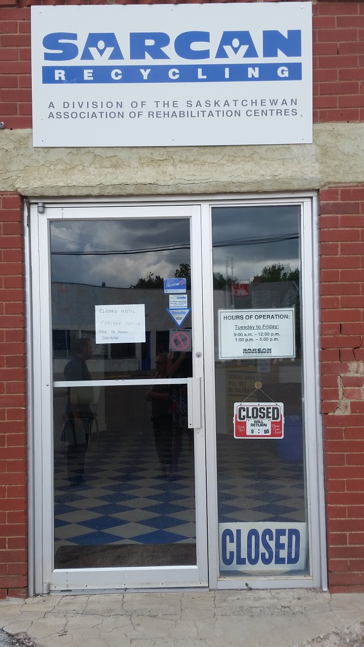 SARCAN Recycling Temporarily Closed in Ponteix