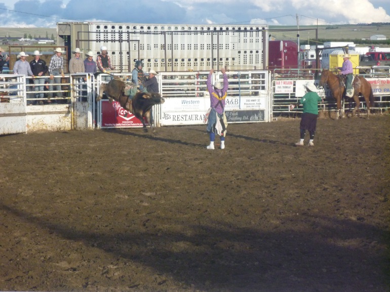 Rodeo Action at Boomtown Days in Shaunavon